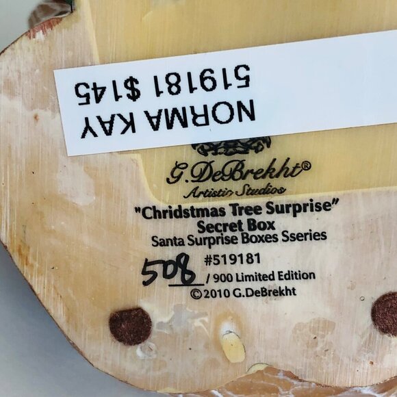 Derevo Collection G. DeBrekht Secret Surprise Santa Box Figurine Box - Picture 11 of 16